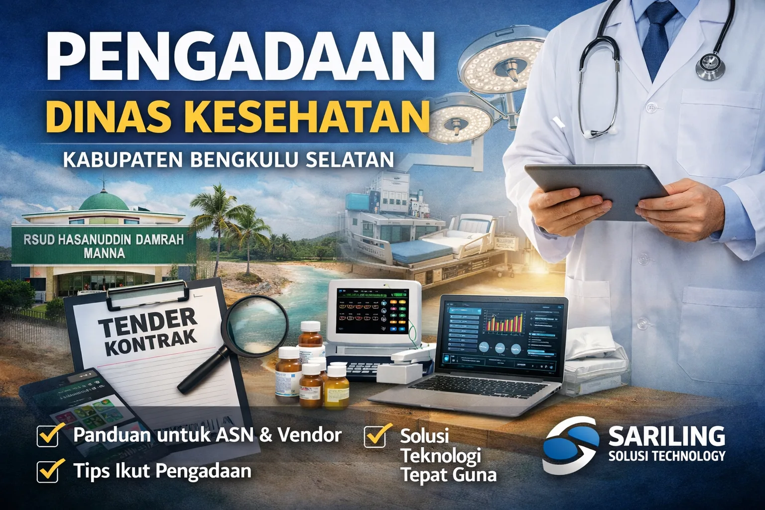 Ilustrasi pengadaan Dinas Kesehatan Kab.Bengkulu Selatan untuk vendor dan penyedia pemerintah