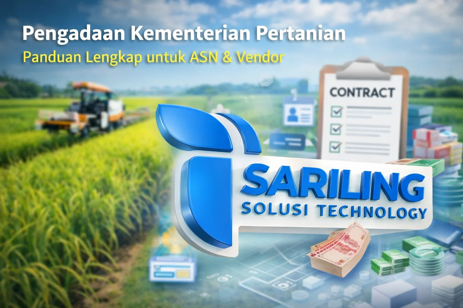 Gambar pengadaan kementerian pertanian Indonesia dengan dukungan solusi IT Sariling Technology