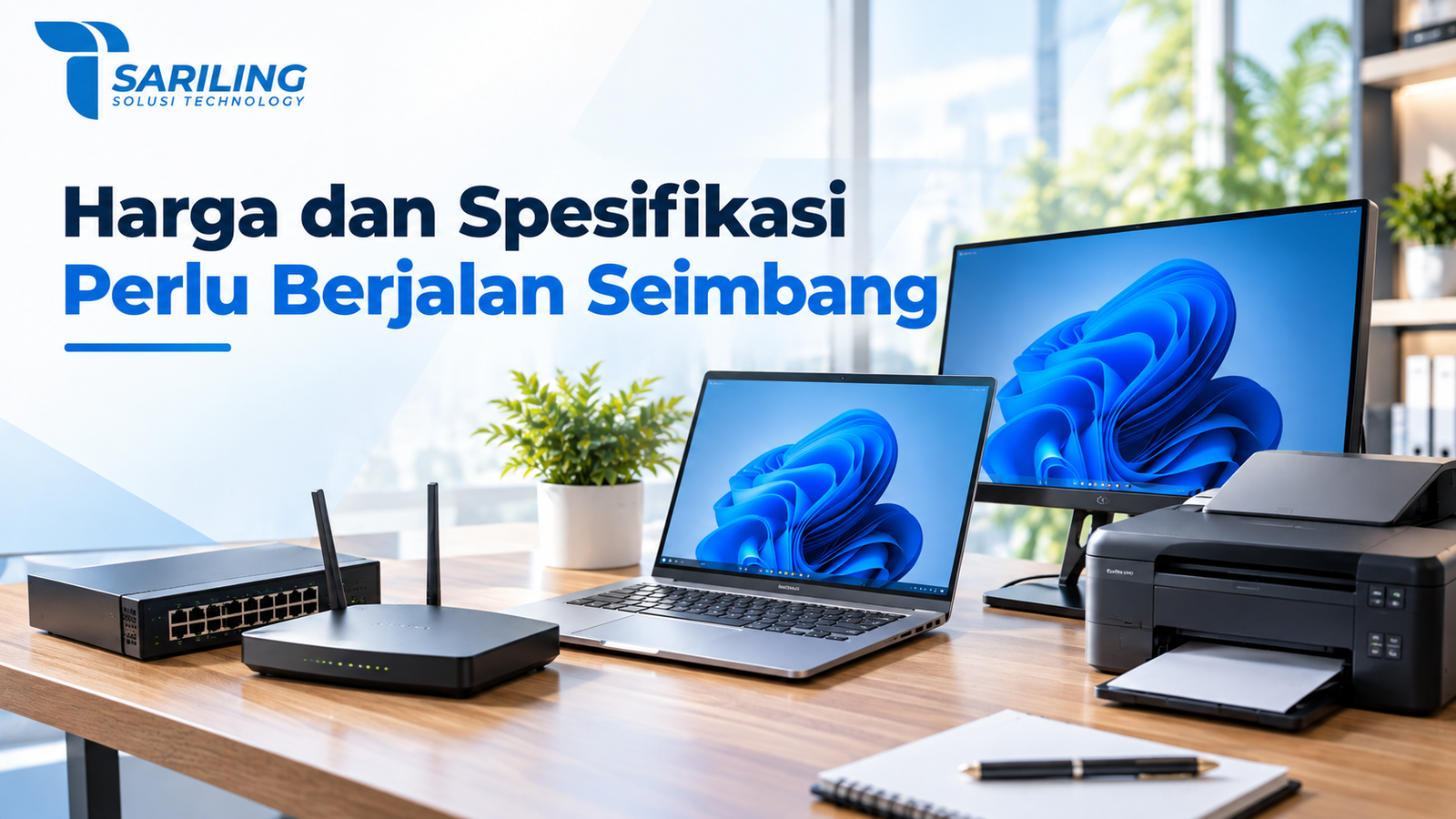 Produk IT dan Elektronik INAPROC berupa laptop, printer, dan perangkat jaringan untuk membandingkan harga serta spesifikasi sesuai kebutuhan.