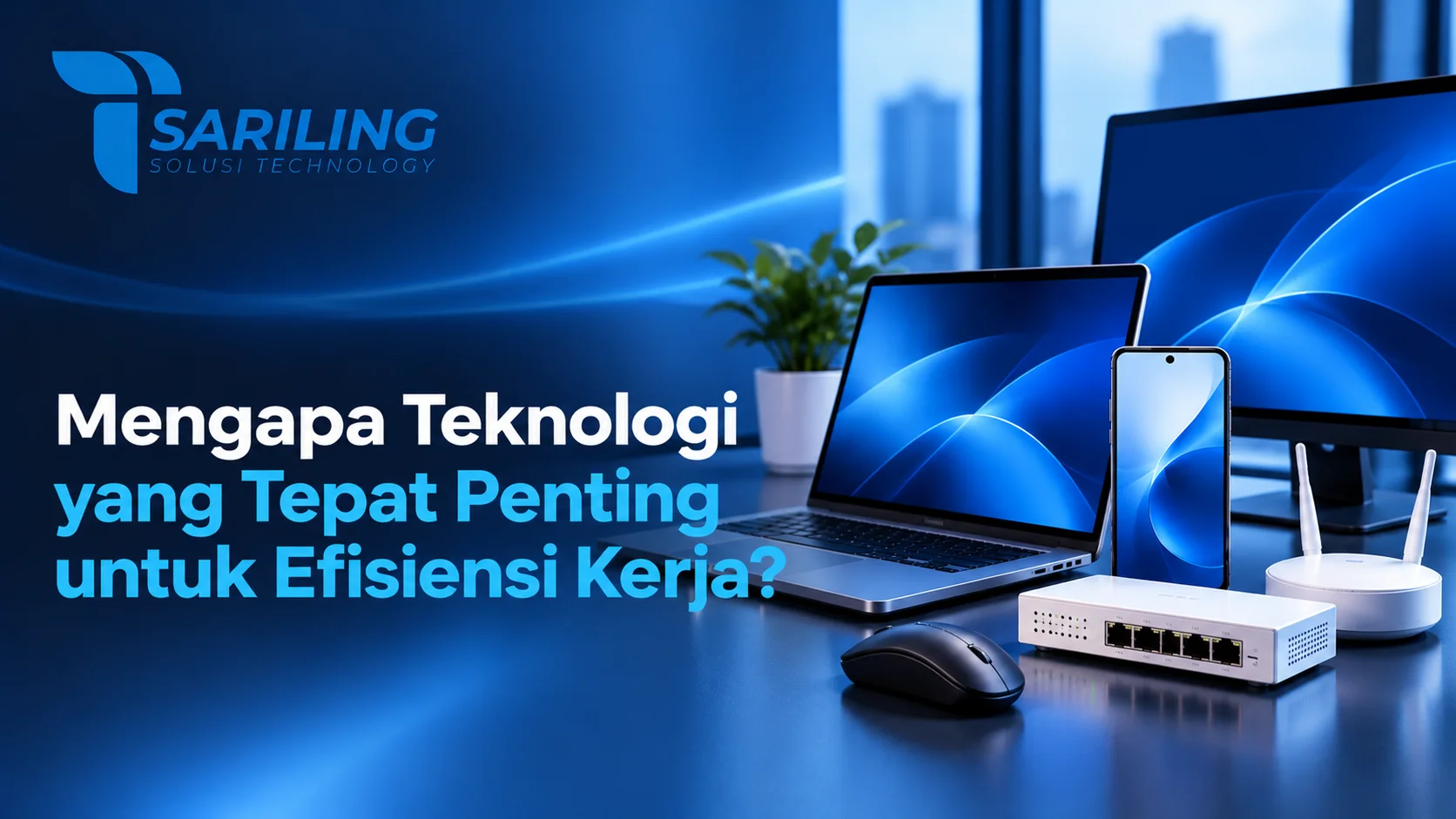 Distributor Teknologi Profil Perusahaan Sariling Solusi Technology yang menyediakan berbagai perangkat teknologi, termasuk laptop, komputer, smartphone, dan perangkat jaringan.