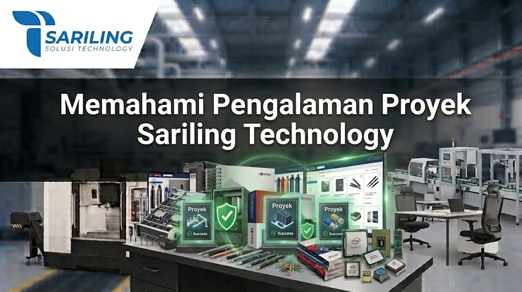 Tim Pejabat Pembuat Komitmen sedang meninjau dokumen Pengalaman Proyek Sariling Technology untuk pengadaan perangkat IT instansi.