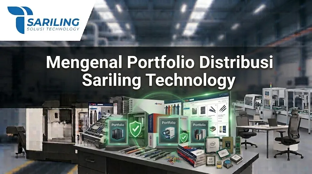 Tim Pejabat Pengadaan sedang mengamati Portfolio Distribusi Sariling Technology untuk pengiriman perangkat IT instansi.