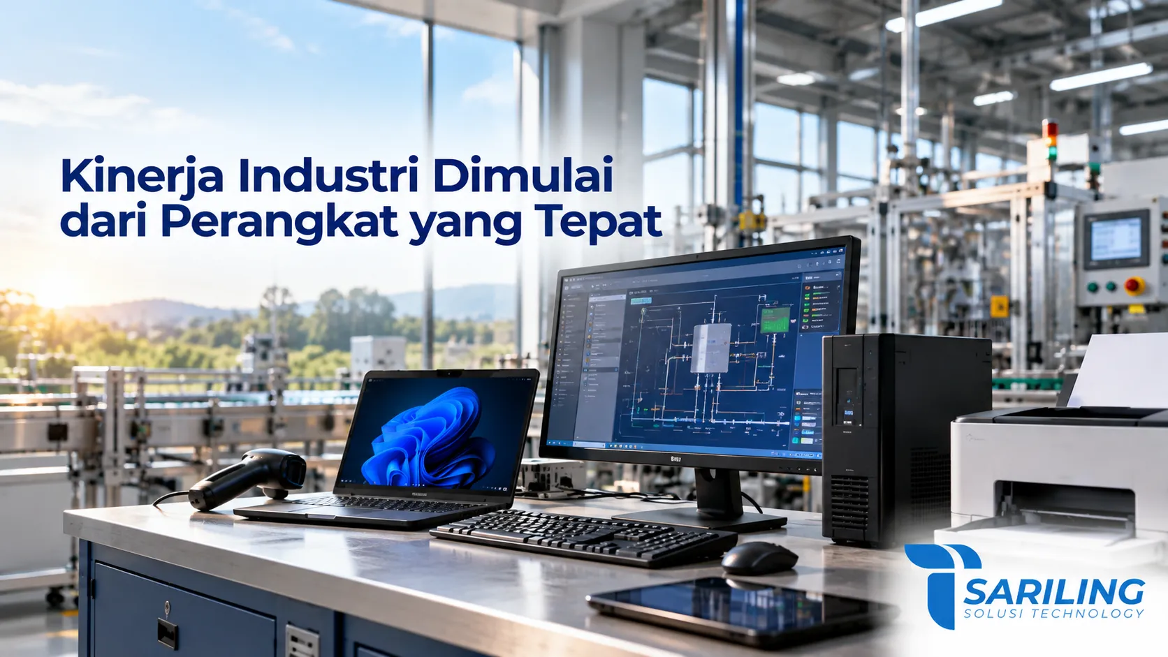 Produk teknologi untuk mendukung kinerja industri melalui pemanfaatan perangkat IT yang sesuai dengan kebutuhan operasional.